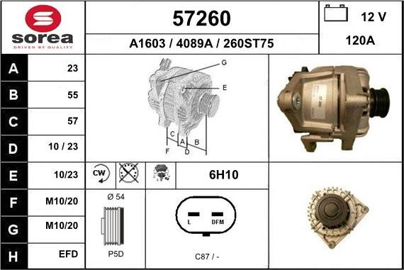 EAI 57260 - Генератор autosila-amz.com