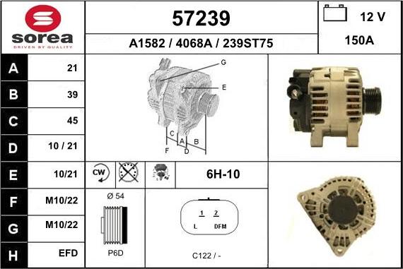 EAI 57239 - Генератор autosila-amz.com