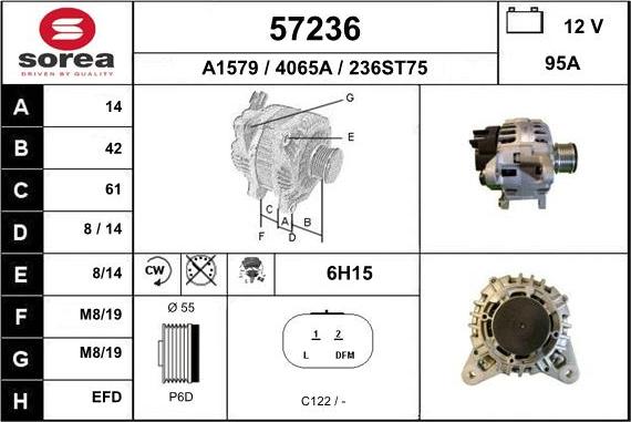 EAI 57236 - Генератор autosila-amz.com