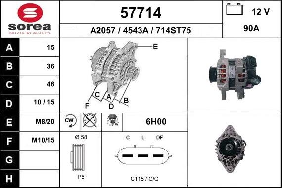 EAI 57714 - Генератор autosila-amz.com