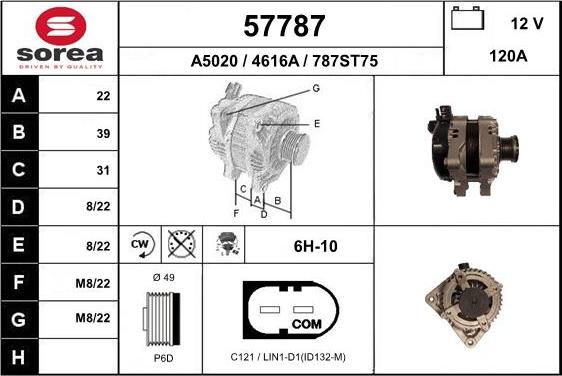 EAI 57787 - Генератор autosila-amz.com