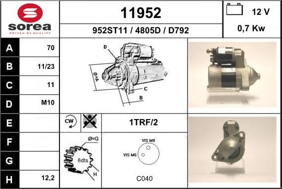 EAI 11952 - Стартер autosila-amz.com