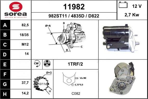 EAI 11982 - Стартер autosila-amz.com