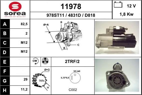 EAI 11978 - Стартер autosila-amz.com