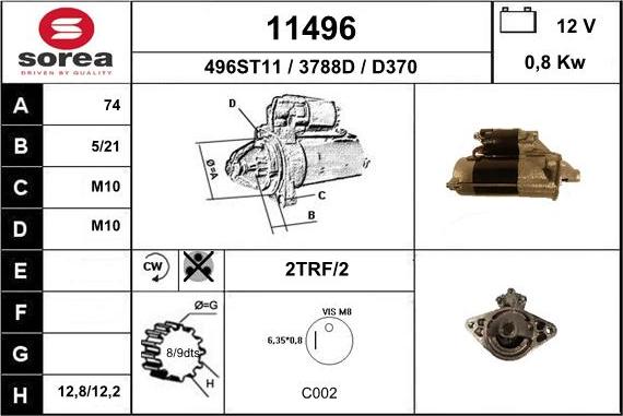 EAI 11496 - Стартер autosila-amz.com