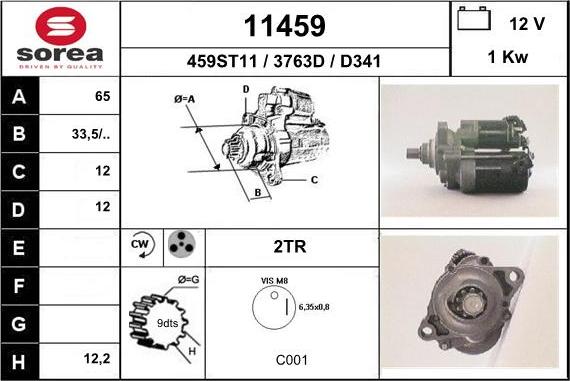 EAI 11459 - Стартер autosila-amz.com