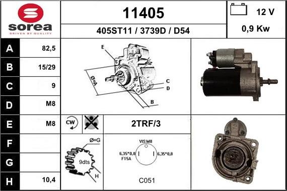 EAI 11405 - Стартер autosila-amz.com