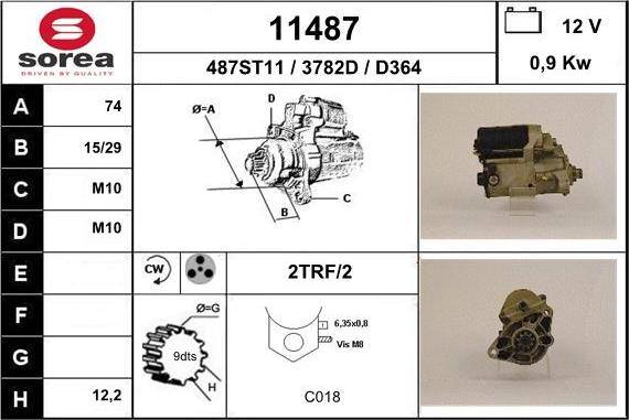 EAI 11487 - Стартер autosila-amz.com