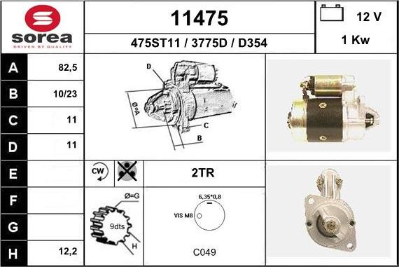 EAI 11475 - Стартер autosila-amz.com