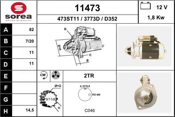 EAI 11473 - Стартер autosila-amz.com