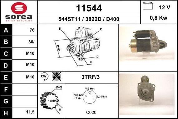 EAI 11544 - Стартер autosila-amz.com