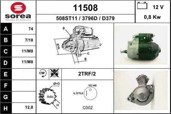 EAI 11508 - Стартер autosila-amz.com