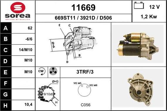 EAI 11669 - Стартер autosila-amz.com