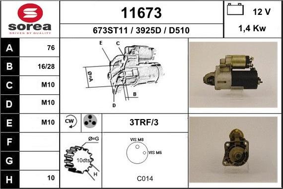 EAI 11673 - Стартер autosila-amz.com