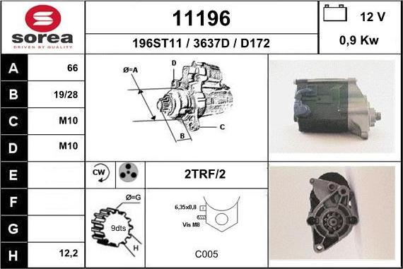 EAI 11196 - Стартер autosila-amz.com