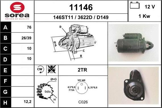 EAI 11146 - Стартер autosila-amz.com