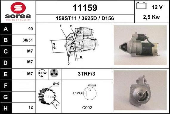 EAI 11159 - Стартер autosila-amz.com