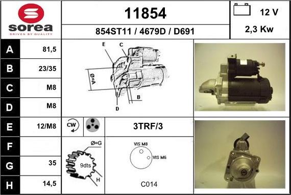 EAI 11854 - Стартер autosila-amz.com