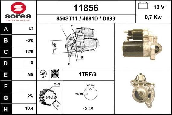 EAI 11856 - Стартер autosila-amz.com