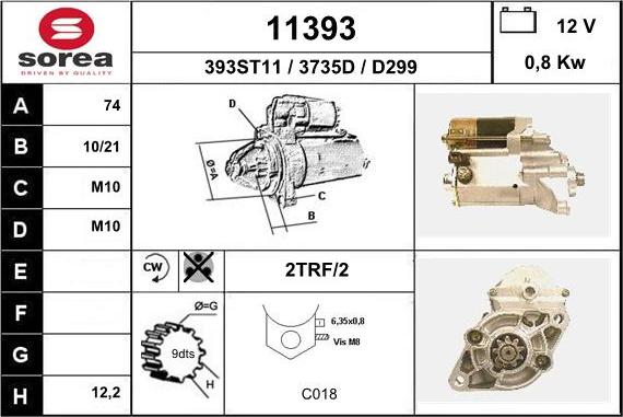 EAI 11393 - Стартер autosila-amz.com