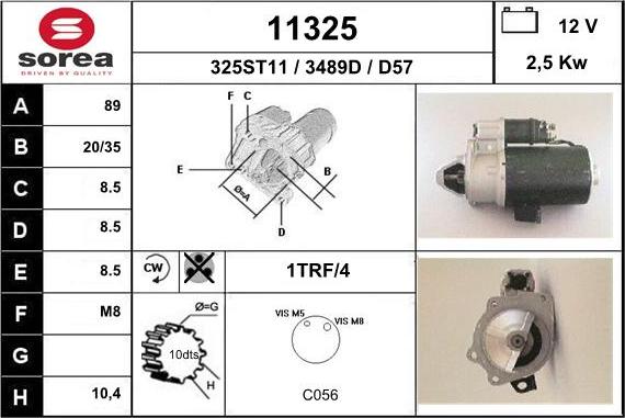 EAI 11325 - Стартер autosila-amz.com