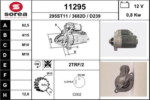 EAI 11295 - Стартер autosila-amz.com