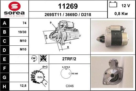 EAI 11269 - Стартер autosila-amz.com