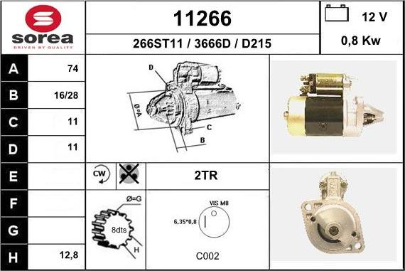 EAI 11266 - Стартер autosila-amz.com