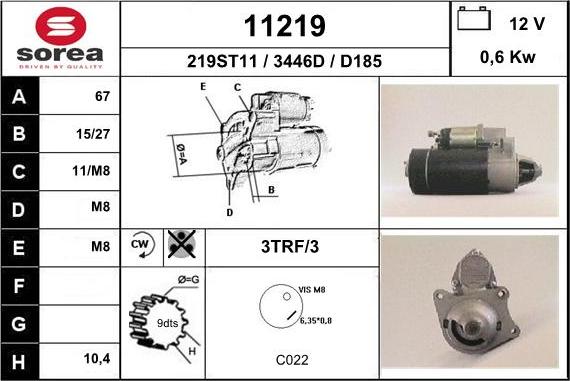 EAI 11219 - Стартер autosila-amz.com