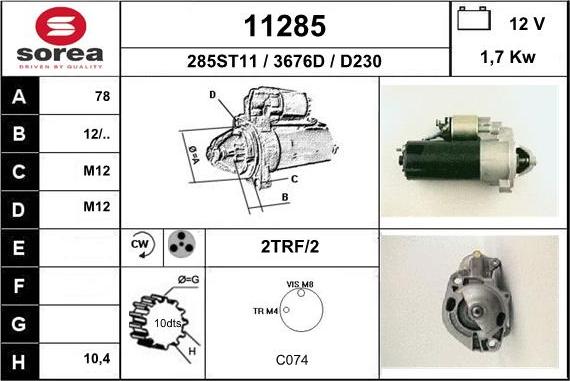 EAI 11285 - Стартер autosila-amz.com