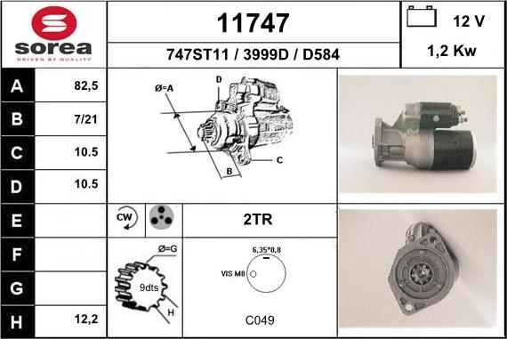 EAI 11747 - Стартер autosila-amz.com