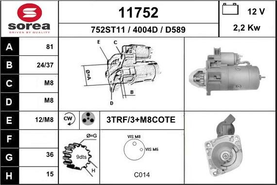 EAI 11752 - Стартер autosila-amz.com