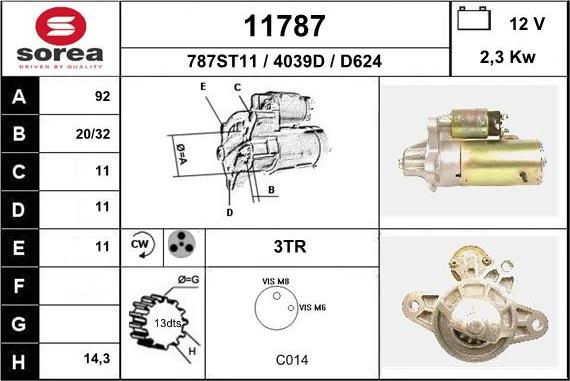 EAI 11787 - Стартер autosila-amz.com