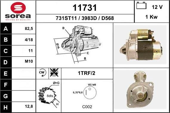 EAI 11731 - Стартер autosila-amz.com