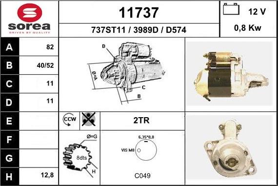 EAI 11737 - Стартер autosila-amz.com