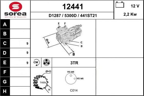 EAI 12441 - Стартер autosila-amz.com