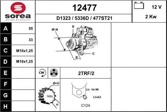 EAI 12477 - Стартер autosila-amz.com