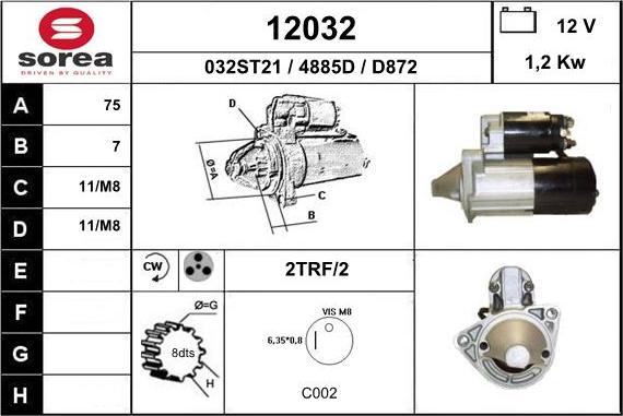 EAI 12032 - Стартер autosila-amz.com