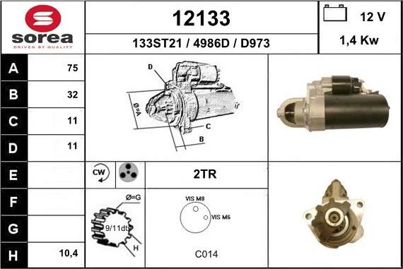 EAI 12133 - Стартер autosila-amz.com