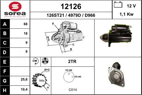 EAI 12126 - Стартер autosila-amz.com