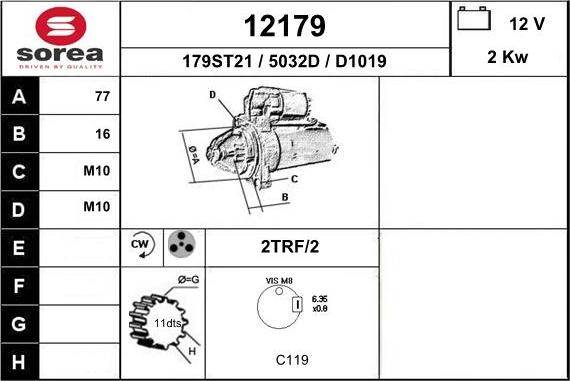 EAI 12179 - Стартер autosila-amz.com