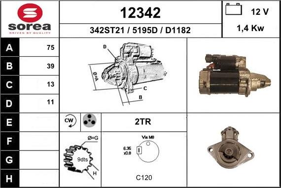 EAI 12342 - Стартер autosila-amz.com