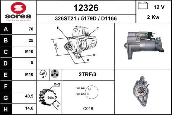 EAI 12326 - Стартер autosila-amz.com