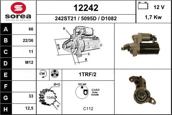 EAI 12242 - Стартер autosila-amz.com