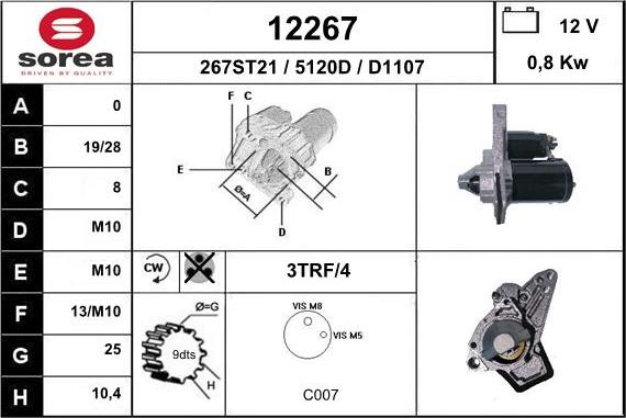 EAI 12267 - Стартер autosila-amz.com