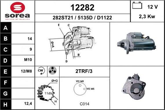 EAI 12282 - Стартер autosila-amz.com