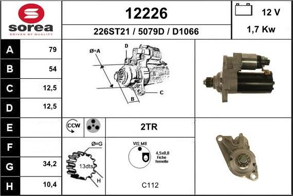 EAI 12226 - Стартер autosila-amz.com