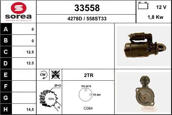 EAI 33558 - Стартер autosila-amz.com