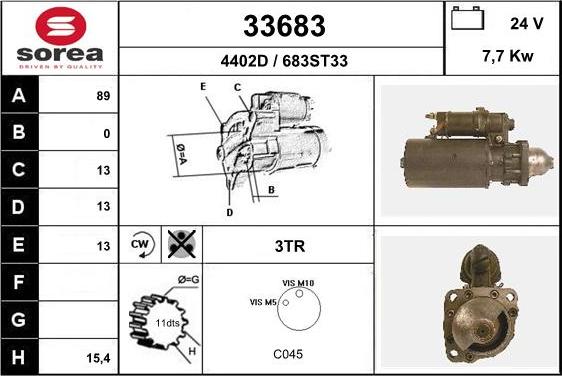 EAI 33683 - Стартер autosila-amz.com