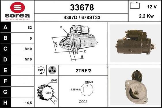 EAI 33678 - Стартер autosila-amz.com